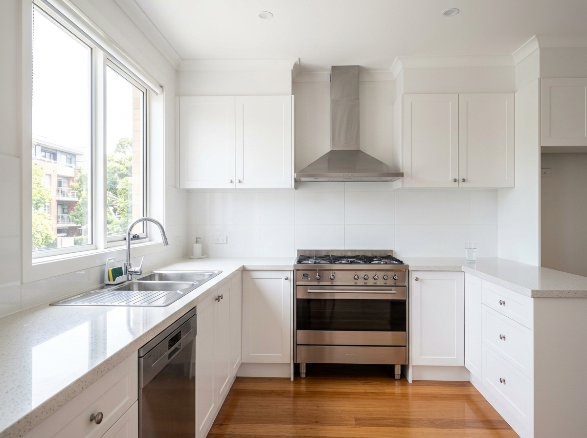 End of lease kitchen cleaning completed by Will's House Cleaning in Melbourne
