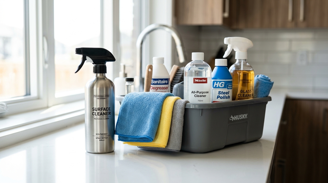 Professional eco-friendly cleaning supplies