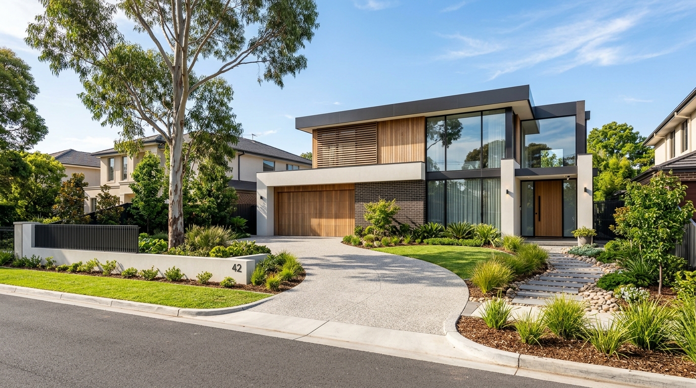 Melbourne suburban property exterior facade
